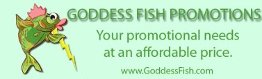 goddess fish button